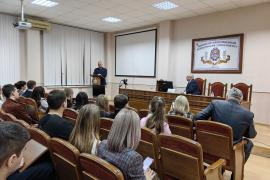На лекции «Политика России на постсоветском пространстве» вед.научн.сотр.Института международных исследований МГИМО Маркедонова С.М.в ДонНТУ 7 ноября 2024 г.
