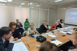 Зав. каф. Шабалина Л.В. на заседании круглого стола на тему: «Актуальные вопросы при выборе приоритетных направлений развития Донецкой Народной Республики на период до 2040 года» под председательством руководителя Минэкономразвития ДНР Максим Захарова 9 октября 2024 г.